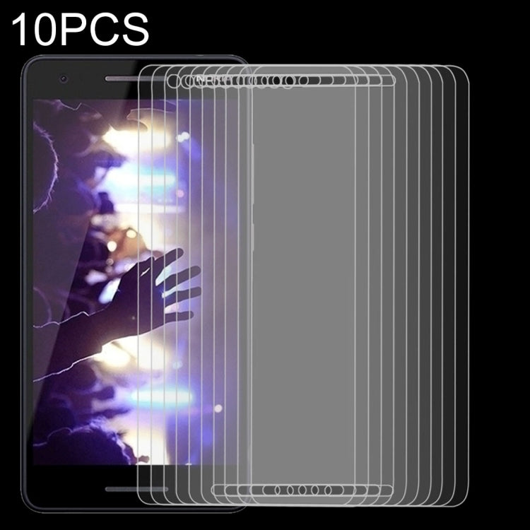 10 PCS  9H 2.5D Tempered Glass Film for Nokia 2.1