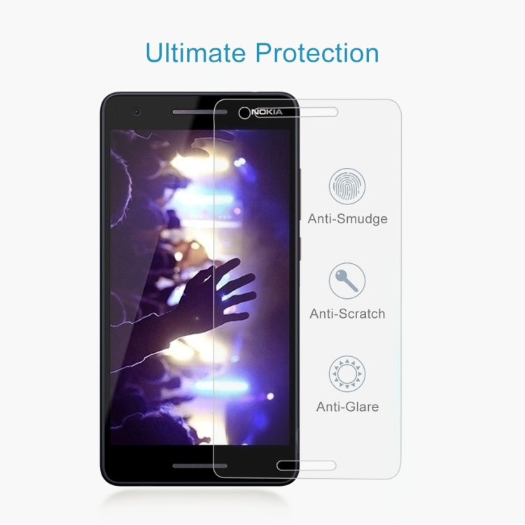 50 PCS 9H 2.5D Tempered Glass Film for Nokia 2.1