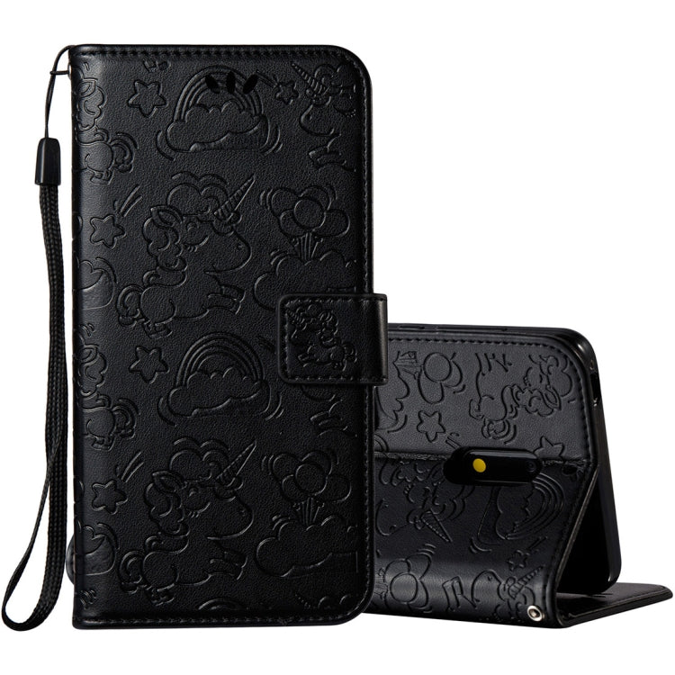 For Nokia 6/N6 Embossed Horse Cloud Print Horizontal Flip Leather Case with Holder & Card Slots & Wallet & Lanyard