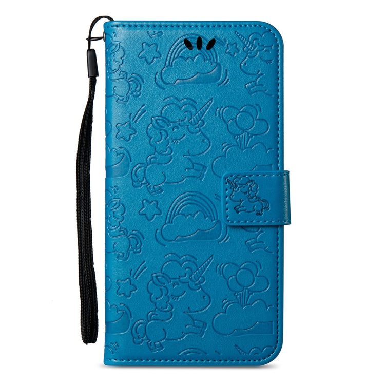 For Nokia 6/N6 Embossed Horse Cloud Print Horizontal Flip Leather Case with Holder & Card Slots & Wallet & Lanyard