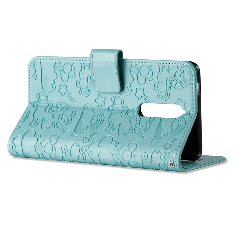 For Nokia N8 Pressed Horse Cloud Print Horizontal Flip Leather Case with Holder & Card Slots & Wallet & Lanyard