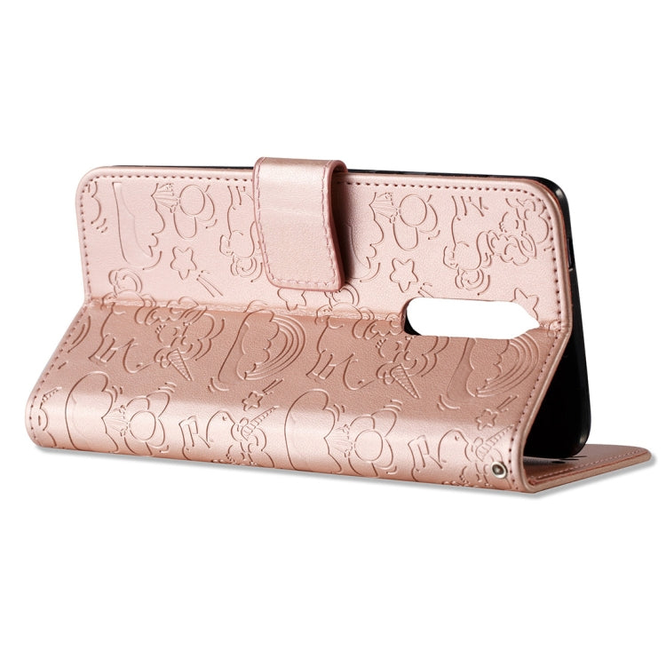 For Nokia N8 Pressed Horse Cloud Print Horizontal Flip Leather Case with Holder & Card Slots & Wallet & Lanyard