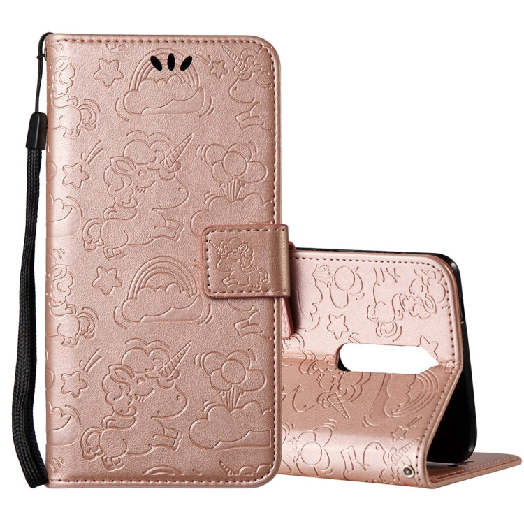 For Nokia N8 Pressed Horse Cloud Print Horizontal Flip Leather Case with Holder & Card Slots & Wallet & Lanyard