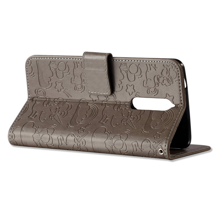 For Nokia N8 Pressed Horse Cloud Print Horizontal Flip Leather Case with Holder & Card Slots & Wallet & Lanyard