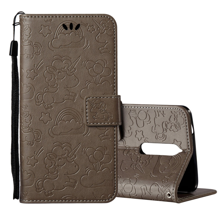 For Nokia N8 Pressed Horse Cloud Print Horizontal Flip Leather Case with Holder & Card Slots & Wallet & Lanyard