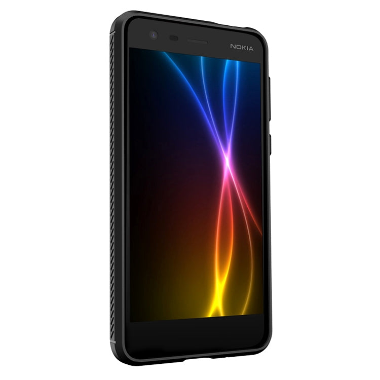 Lenuo Leshen Series for Nokia 2 TPU Litchi Texture Dropproof Protective Back Cover Case