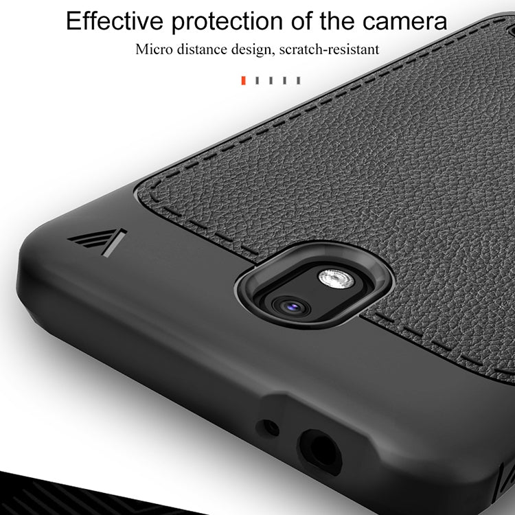 Lenuo Leshen Series for Nokia 2 TPU Litchi Texture Dropproof Protective Back Cover Case
