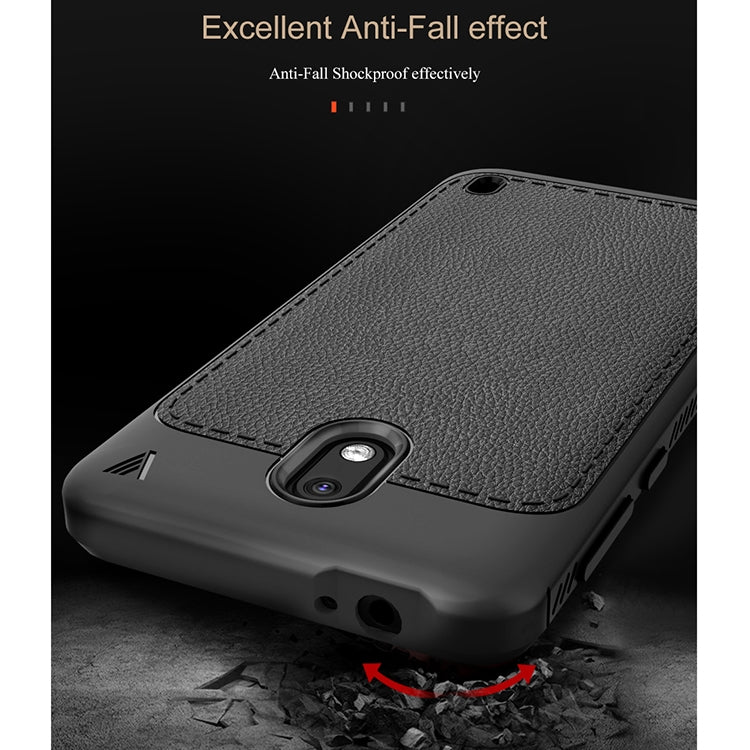 Lenuo Leshen Series for Nokia 2 TPU Litchi Texture Dropproof Protective Back Cover Case
