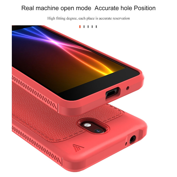 Lenuo Leshen Series for Nokia 2 TPU Litchi Texture Dropproof Protective Back Cover Case