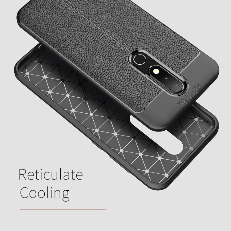 Litchi Texture TPU Protective Case for Nokia X6