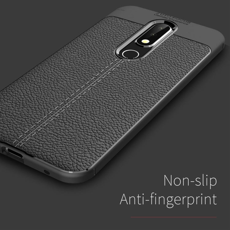 Litchi Texture TPU Protective Case for Nokia X6
