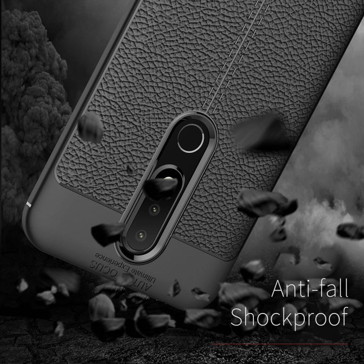 Litchi Texture TPU Protective Case for Nokia X6