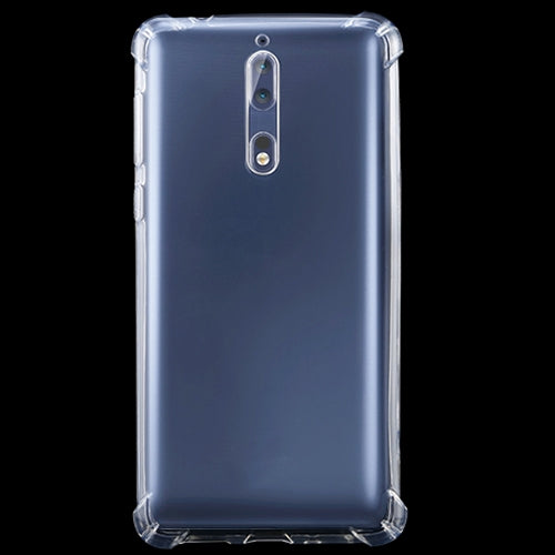 For Nokia 8 Four-Corner Shockproof Ultra-Thin Transparent TPU Case