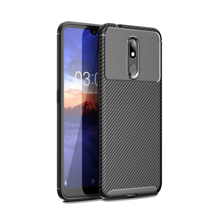 Carbon Fiber Texture Shockproof TPU Case for Nokia 3.2