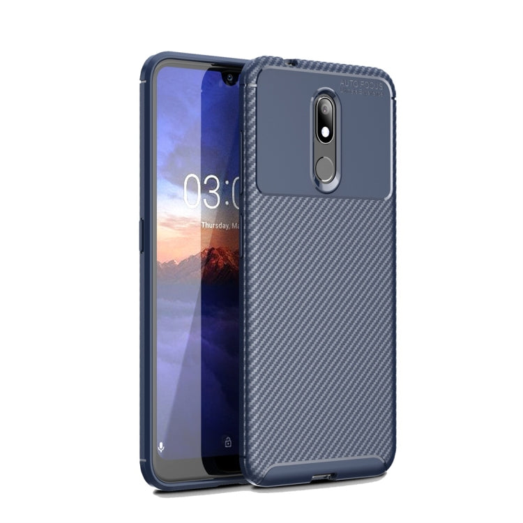 Carbon Fiber Texture Shockproof TPU Case for Nokia 3.2