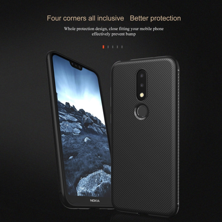 lenuo Leshen Series Stripe Texture TPU Case for Nokia X6 (2018)