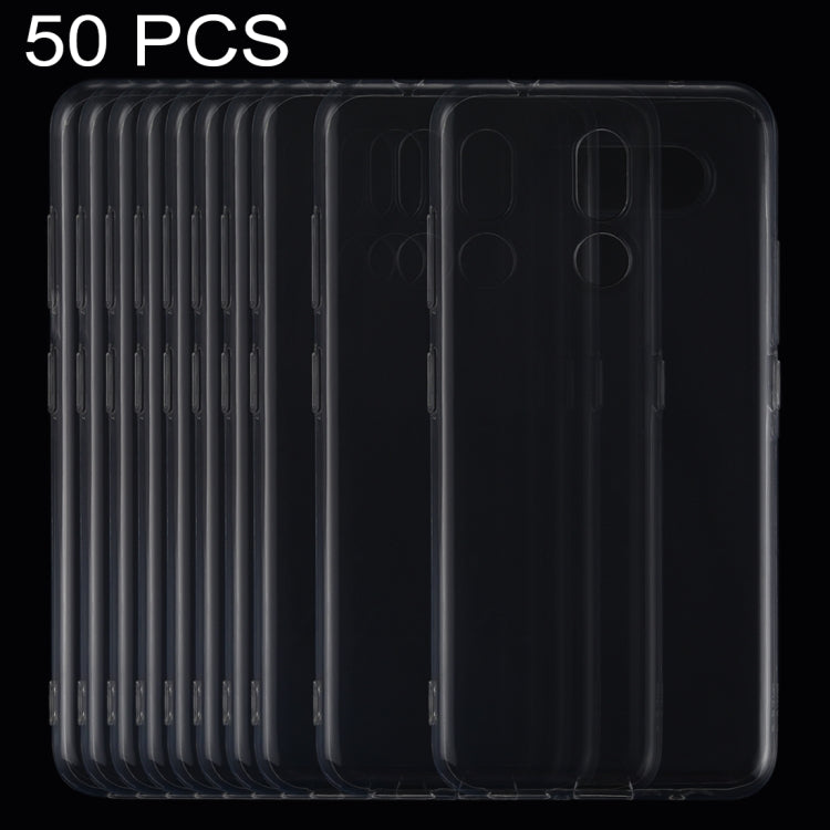 50 PCS 0.75mm Ultrathin Transparent TPU Soft Protective Case for Nokia 3.2