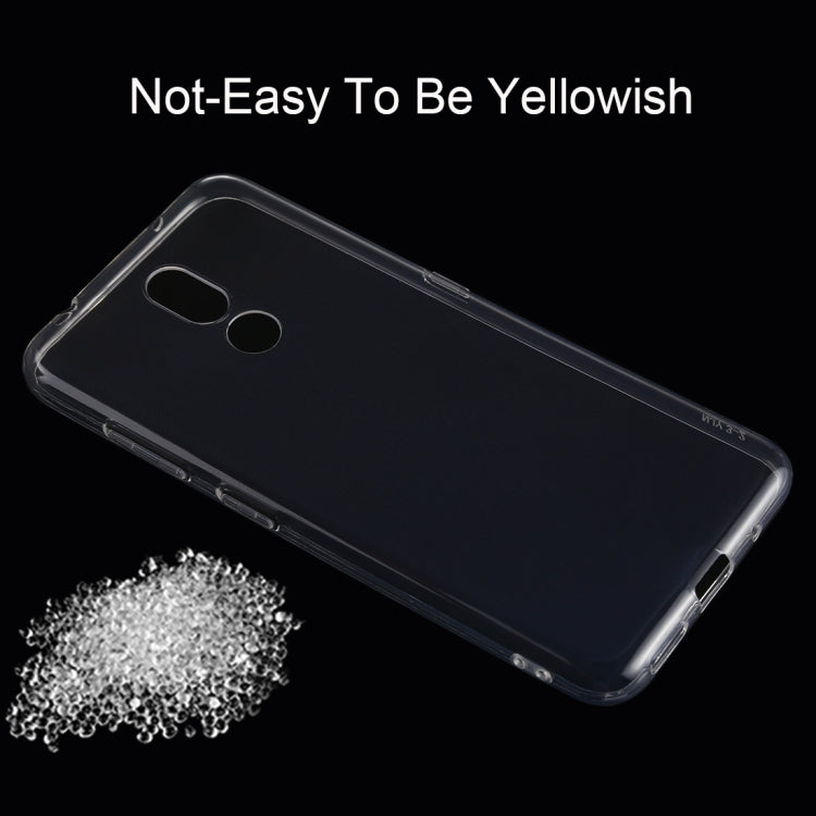 50 PCS 0.75mm Ultrathin Transparent TPU Soft Protective Case for Nokia 3.2