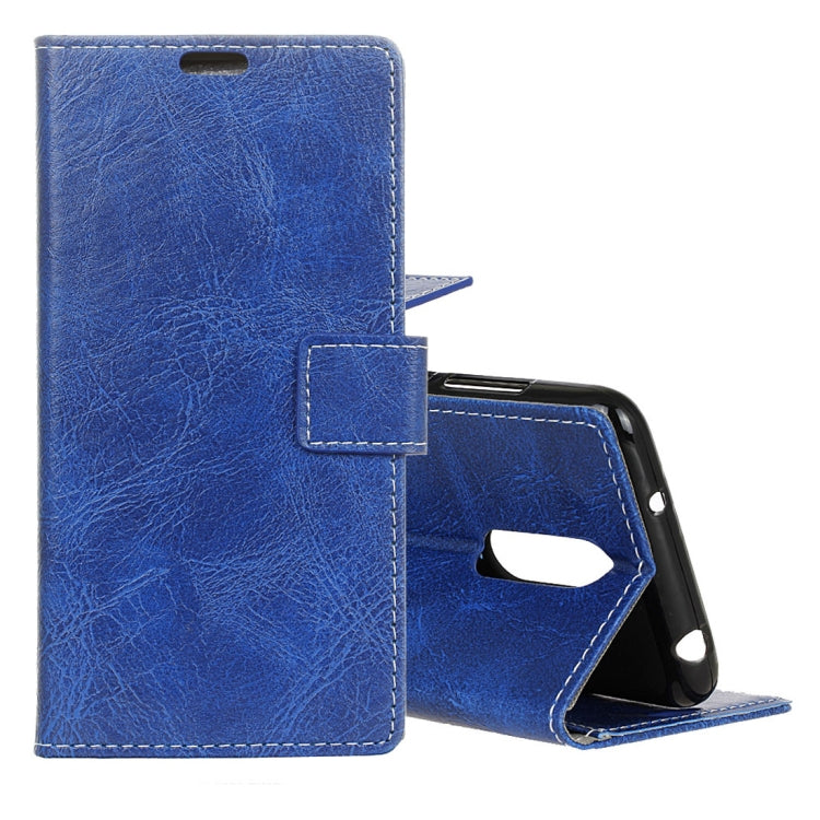 Retro Crazy Horse Texture Horizontal Flip Leather Case for Nokia X6 / 6.1 Plus, with Holder & Card Slots & Wallet & Photo Frame