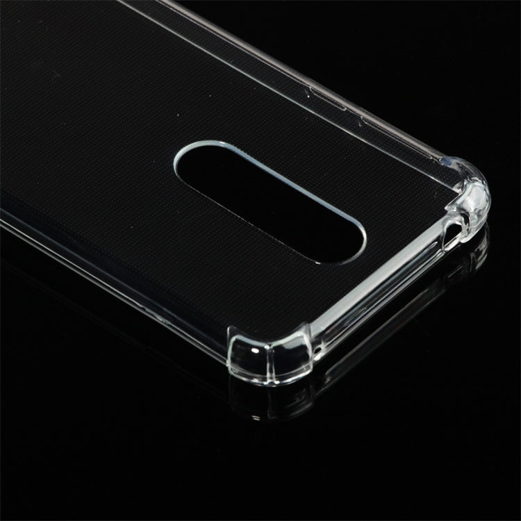 Shockproof TPU Protective Case for Nokia 7.1 (Transparent)