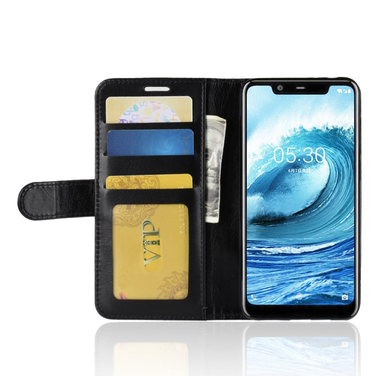 Crazy Horse Texture Horizontal Flip Leather Case for Nokia 5.1 Plus(X5), with Wallet & Holder & Card Slots