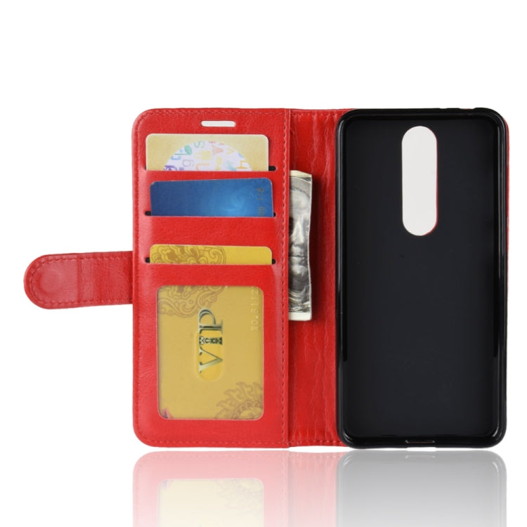 Crazy Horse Texture Horizontal Flip Leather Case for Nokia 5.1 Plus(X5), with Wallet & Holder & Card Slots