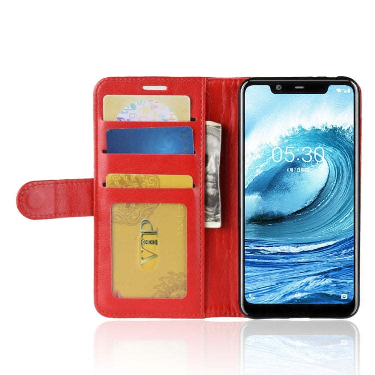 Crazy Horse Texture Horizontal Flip Leather Case for Nokia 5.1 Plus(X5), with Wallet & Holder & Card Slots