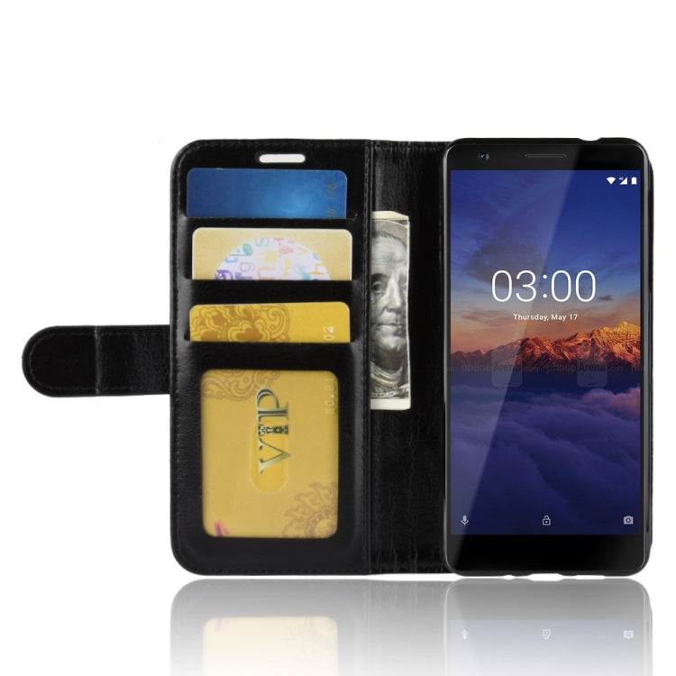 PU + TPU Crazy Horse Texture Horizontal Flip Leather Case for Nokia 3.1, with Wallet & Holder & Card Slots