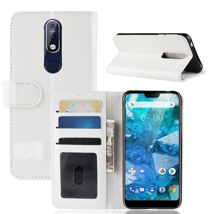 R64 Texture Single Fold Horizontal Flip Leather Case for Nokia 7.1, with Holder & Card Slots & Wallet