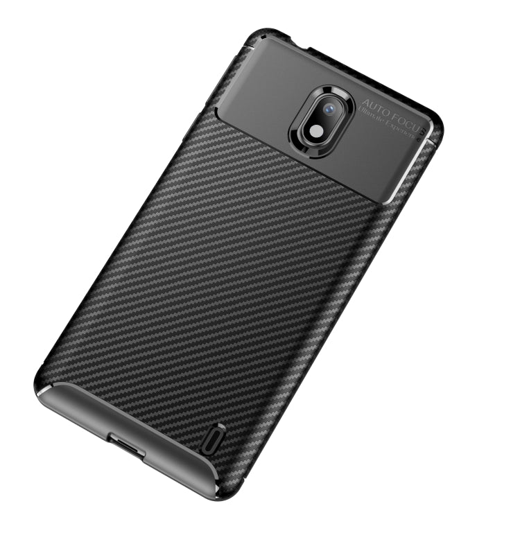 Carbon Fiber Texture Shockproof TPU Case for Nokia 1 Plus