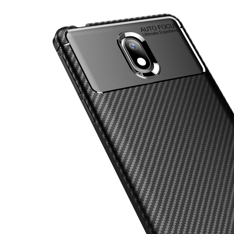 Carbon Fiber Texture Shockproof TPU Case for Nokia 1 Plus