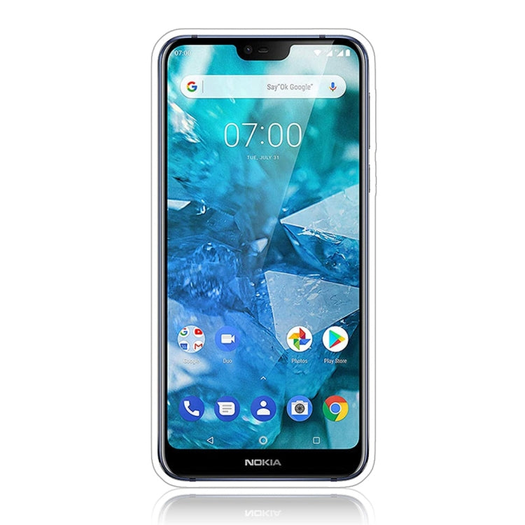 Glittery Powder Shockproof TPU Protective Case for Nokia 7.1, with 360 Degree Rotation Ring Holder