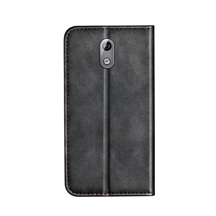 Business Solid Color Stitching Horizontal Flip Leather Case for Nokia 3.1, with Holder & Card Slots & Wallet & Lanyard