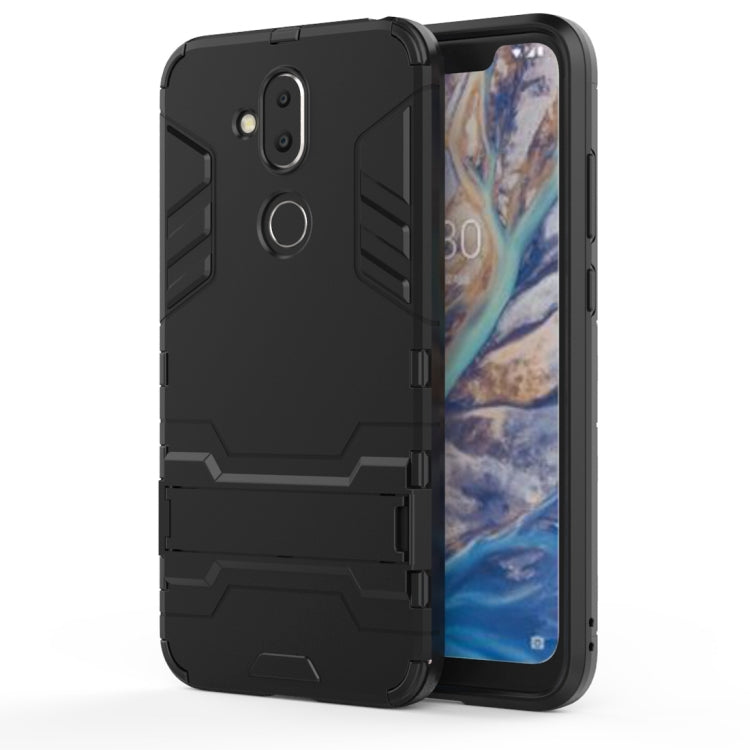 Shockproof PC + TPU Case for Nokia 8.1 / X7, with Holder