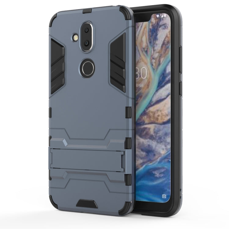 Shockproof PC + TPU Case for Nokia 8.1 / X7, with Holder