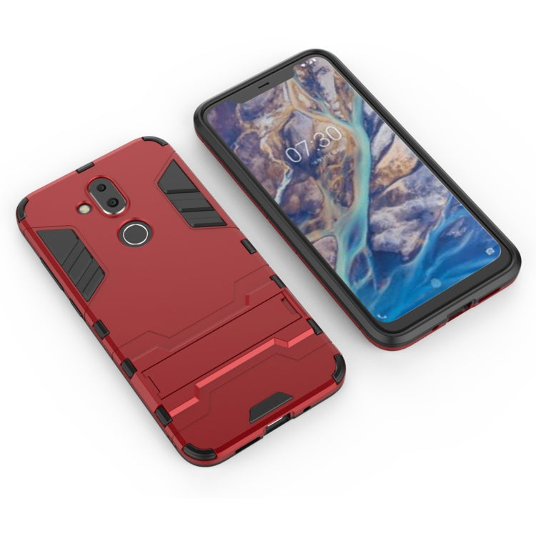 Shockproof PC + TPU Case for Nokia 8.1 / X7, with Holder