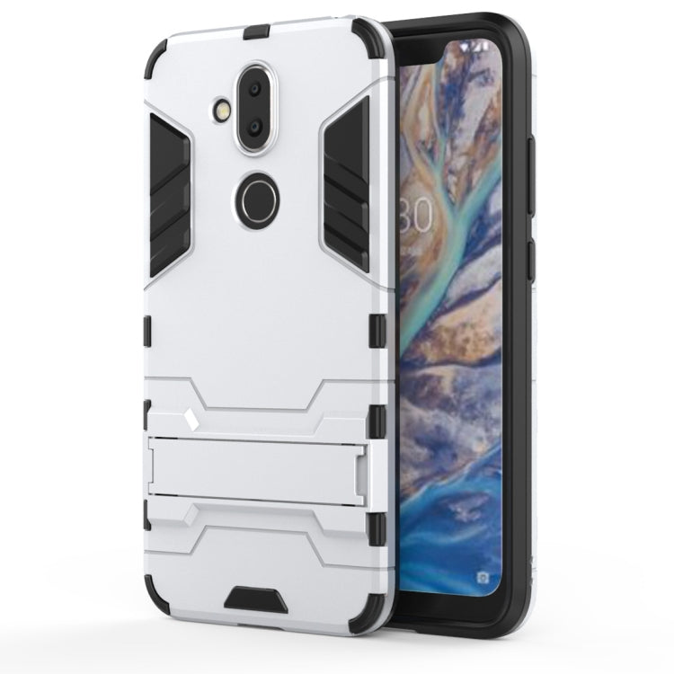 Shockproof PC + TPU Case for Nokia 8.1 / X7, with Holder
