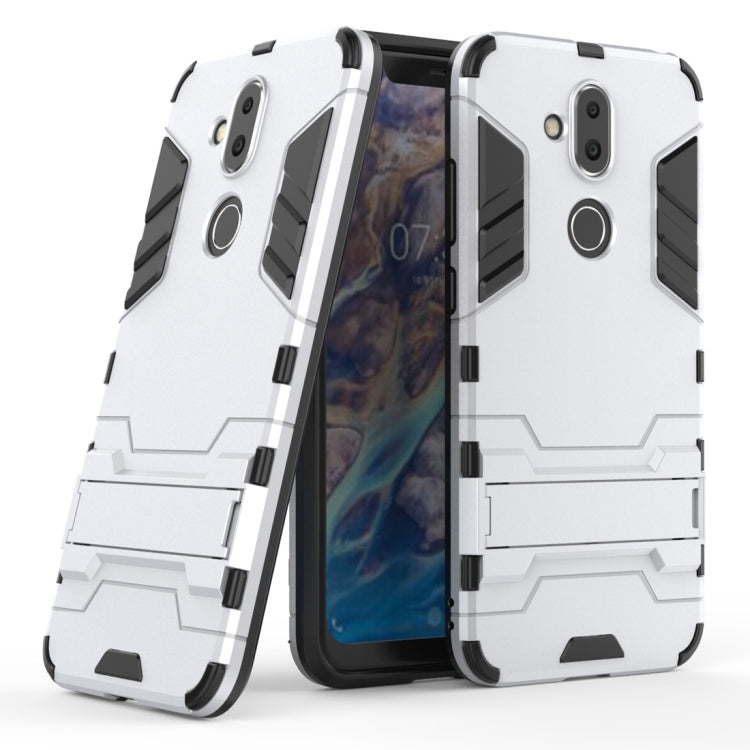 Shockproof PC + TPU Case for Nokia 8.1 / X7, with Holder