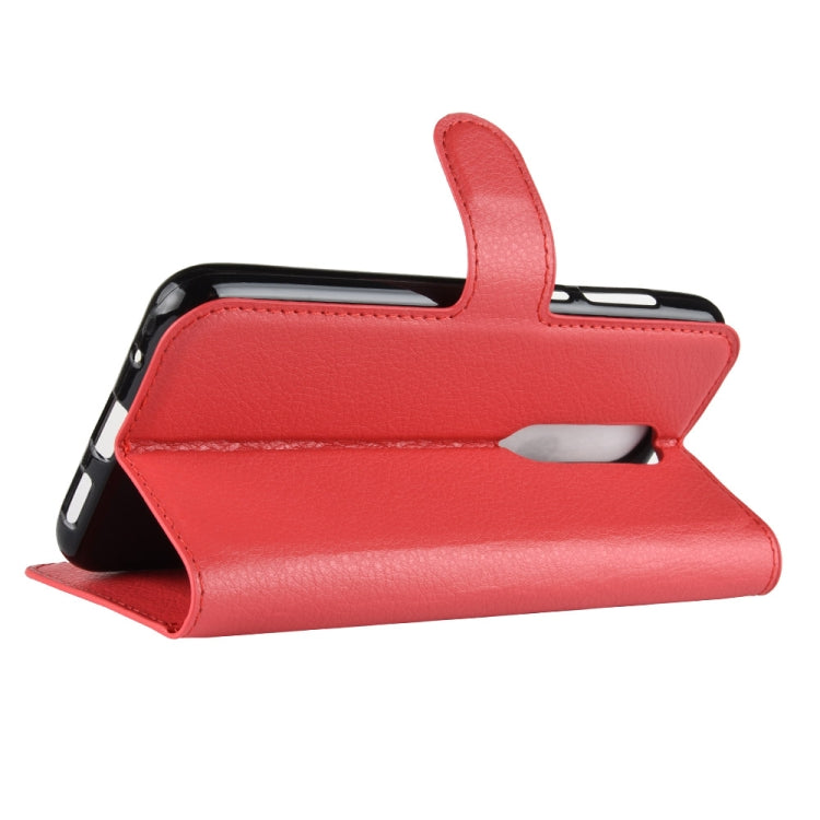 Litchi Texture Horizontal Flip Leather Case for Nokia 5.1 Plus (X5), with Wallet & Holder & Card Slots