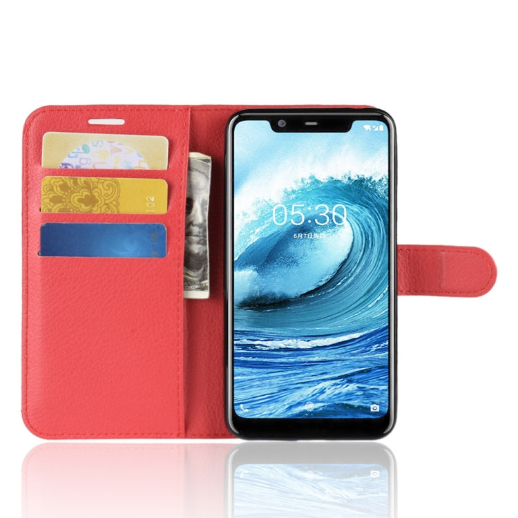Litchi Texture Horizontal Flip Leather Case for Nokia 5.1 Plus (X5), with Wallet & Holder & Card Slots