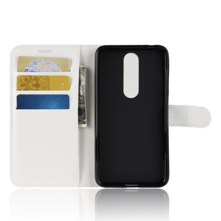 Litchi Texture Horizontal Flip Leather Case for Nokia 5.1 Plus (X5), with Wallet & Holder & Card Slots