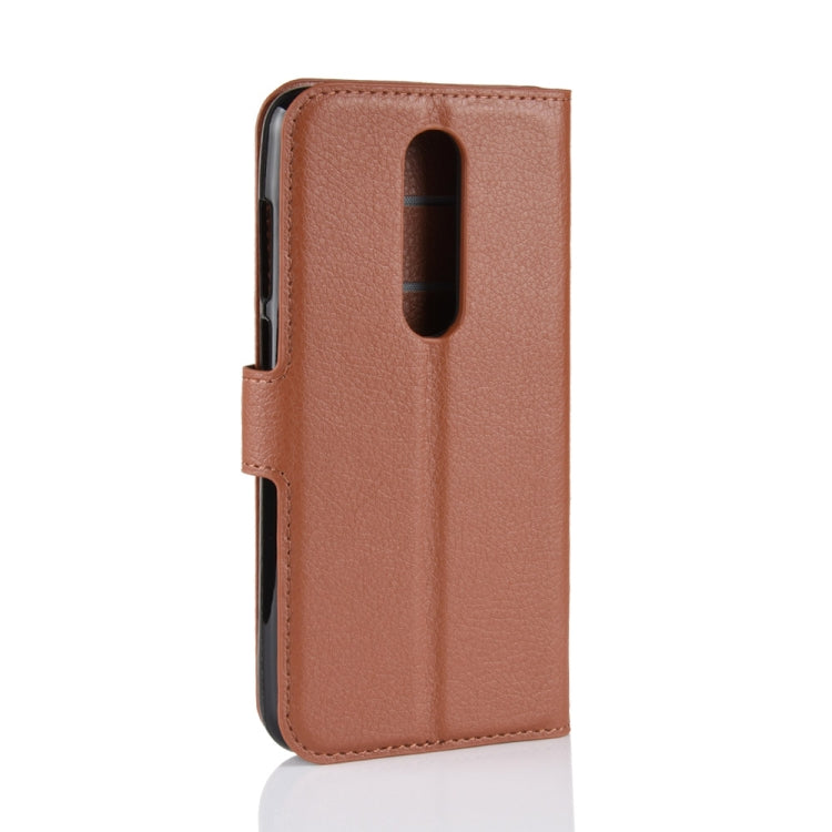 Litchi Texture Horizontal Flip Leather Case for Nokia 5.1 Plus (X5), with Wallet & Holder & Card Slots