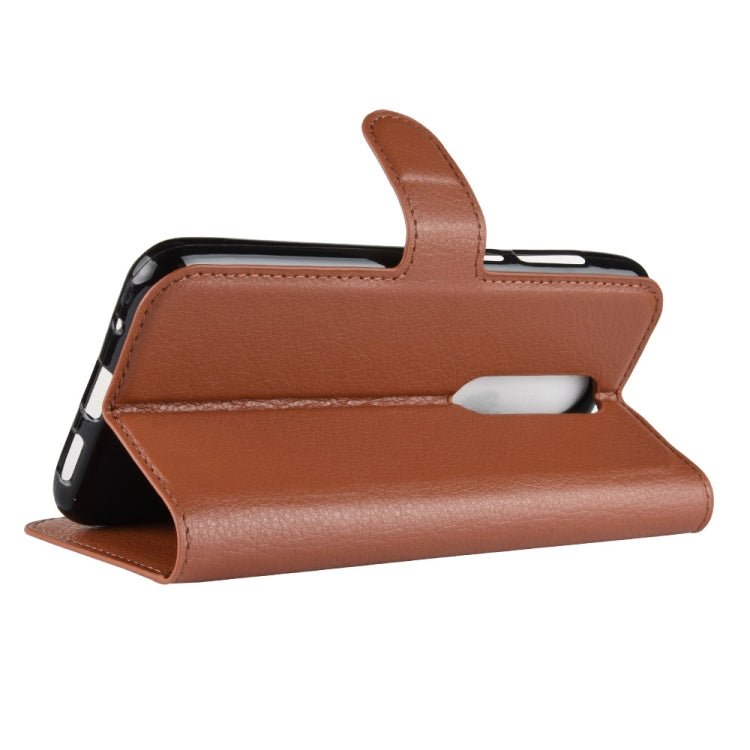 Litchi Texture Horizontal Flip Leather Case for Nokia 5.1 Plus (X5), with Wallet & Holder & Card Slots