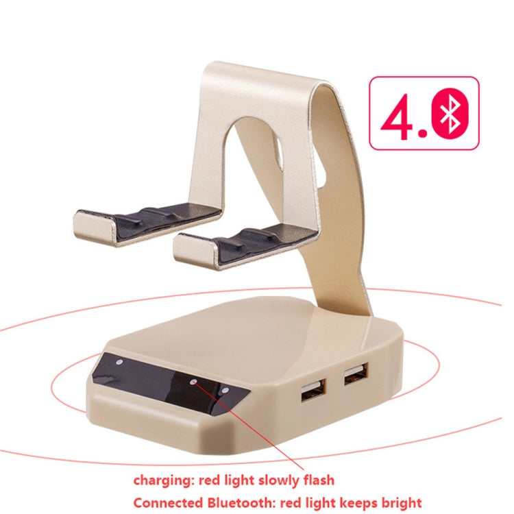 D9 Bluetooth 4.0 Portable Gamepad Keyboard Mouse Converter Station with Mobile Phone Holder(Beige)