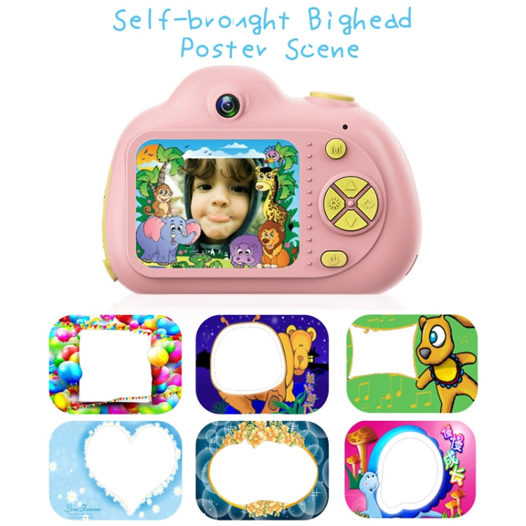 KOOOL-D6 Dual 8.0 Mega Pixel Lens Digital Sports Small Camera with 2.0 inch Screen for Children, Without Memory(Red)