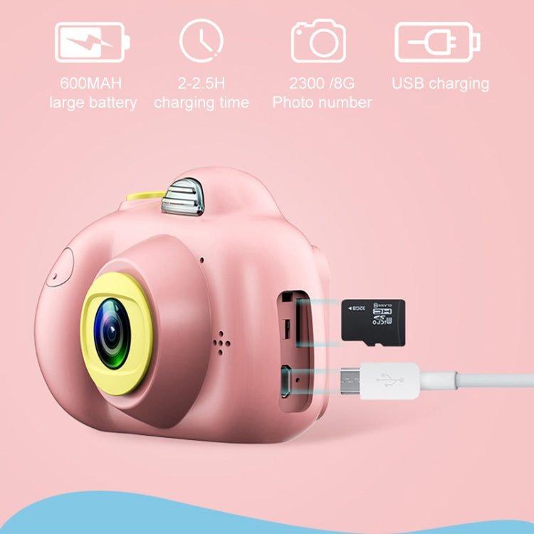 KOOOL-D6 Dual 8.0 Mega Pixel Lens Digital Sports Small Camera with 2.0 inch Screen for Children, Without Memory(Red)