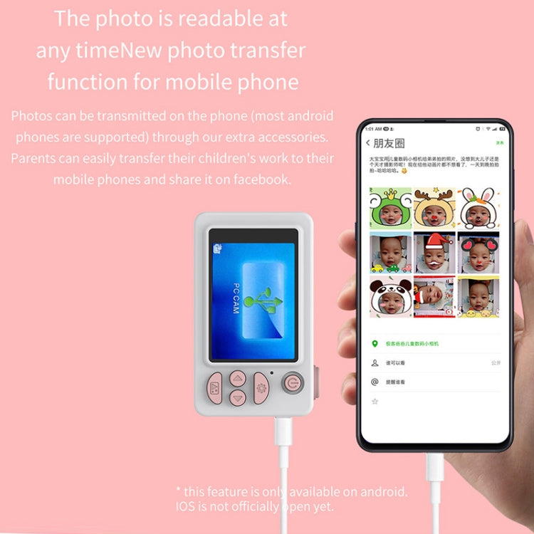 D9 8.0 Mega Pixel Lens Fashion Thin and Light Mini Digital Sport Camera with 2.0 inch Screen for Children
