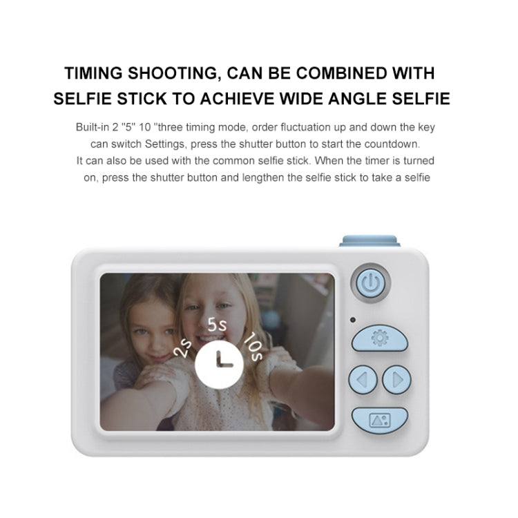 D9 8.0 Mega Pixel Lens Fashion Thin and Light Mini Digital Sport Camera with 2.0 inch Screen for Children