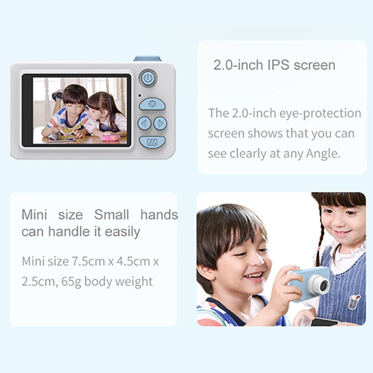 D9 8.0 Mega Pixel Lens Fashion Thin and Light Mini Digital Sport Camera with 2.0 inch Screen for Children
