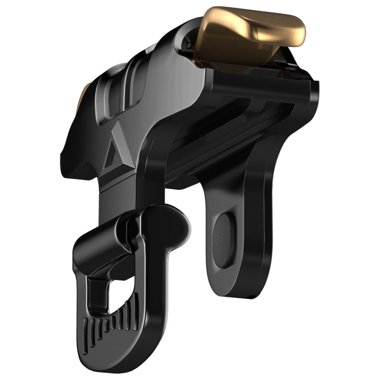 Taurus MK-1 Aluminum Alloy Adjustable Snap-type Four-finger Linkage Mechanical Press Shooting Game Handle for Mobile Phones within The Thickness of 6.5-10.5mm, Compatible with IOS & Android System